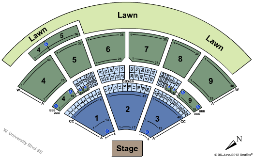 The Woods Amphitheater Seating Chart