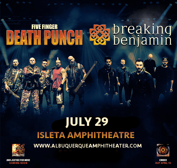 Five Finger Death Punch & Breaking Benjamin at Isleta Amphitheater