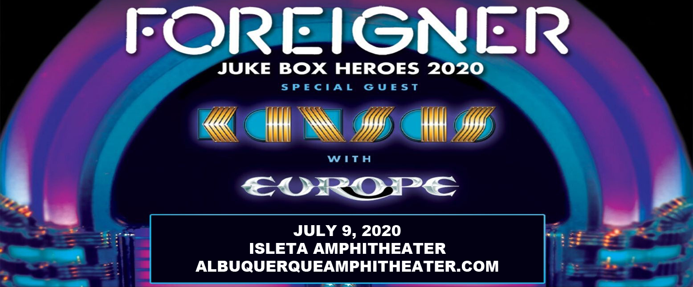 Foreigner, Kansas & Europe [CANCELLED] at Isleta Amphitheater