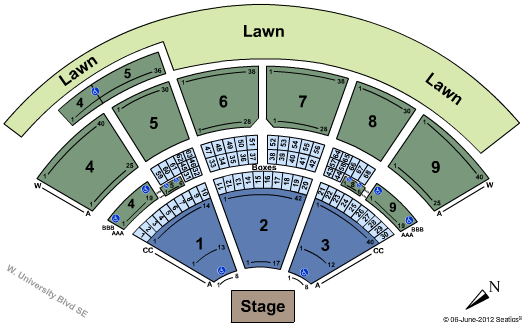 American Family Amphitheater Seating Chart With Seat Numbers – ChestFamily